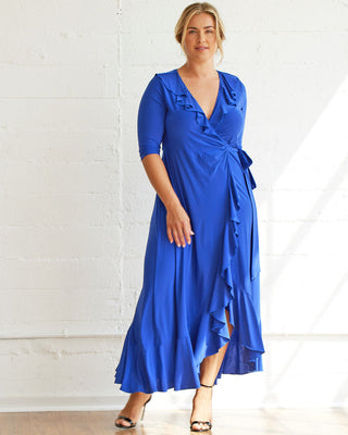 Maritime Maxi Dress  in Cobalt Blue