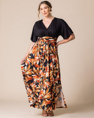 Havana Colorblocked Maxi Dress in Harvest Fest