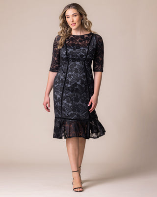 Hampton Lace Cocktail Dress in Shadowed Stream