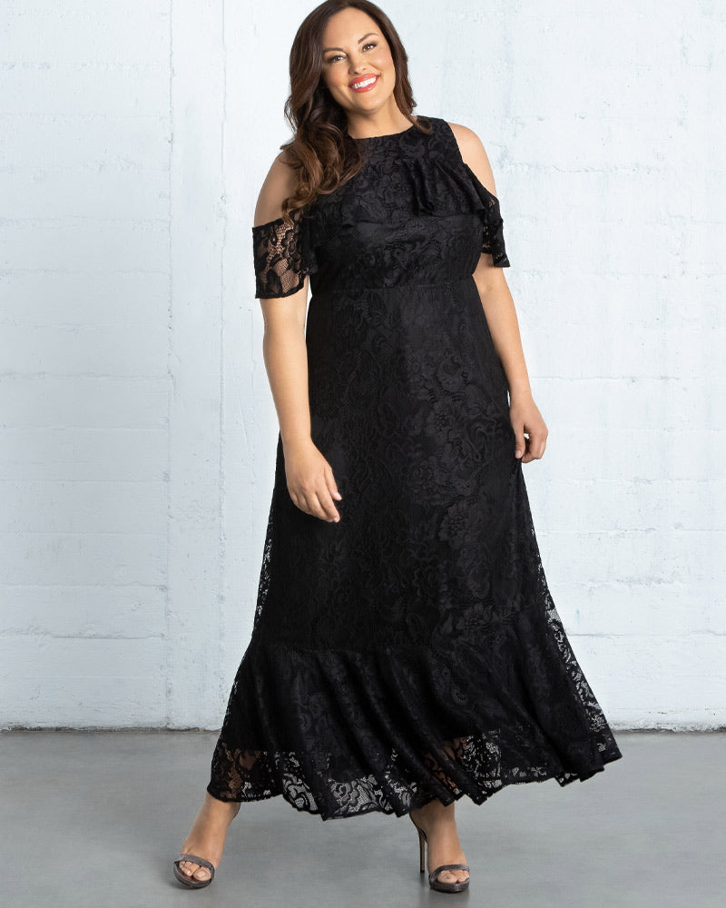 Riviera Lace Evening Gown - Sale! – Kiyonna