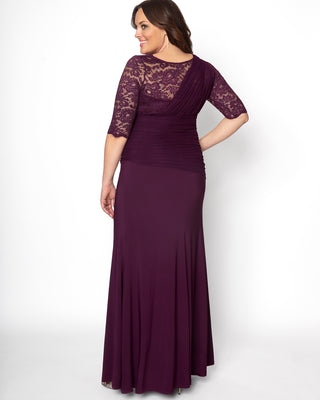 Soiree Evening Gown in Imperial Plum