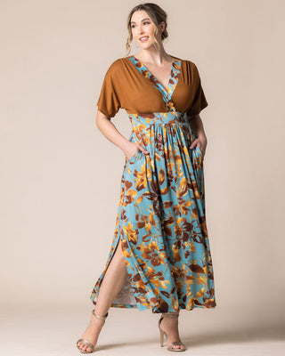 Naomi Maxi Dress in Golden Oasis