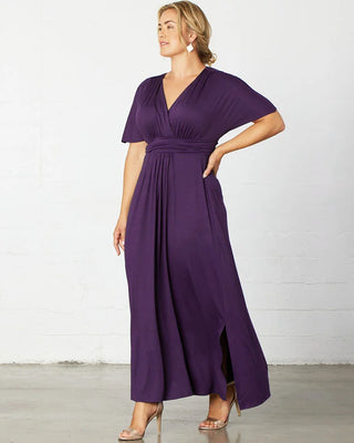 Vienna Maxi Dress in Plum Passion