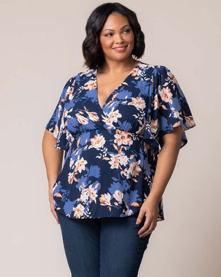 Seaside Serenade Top in Blue Blossom Bliss