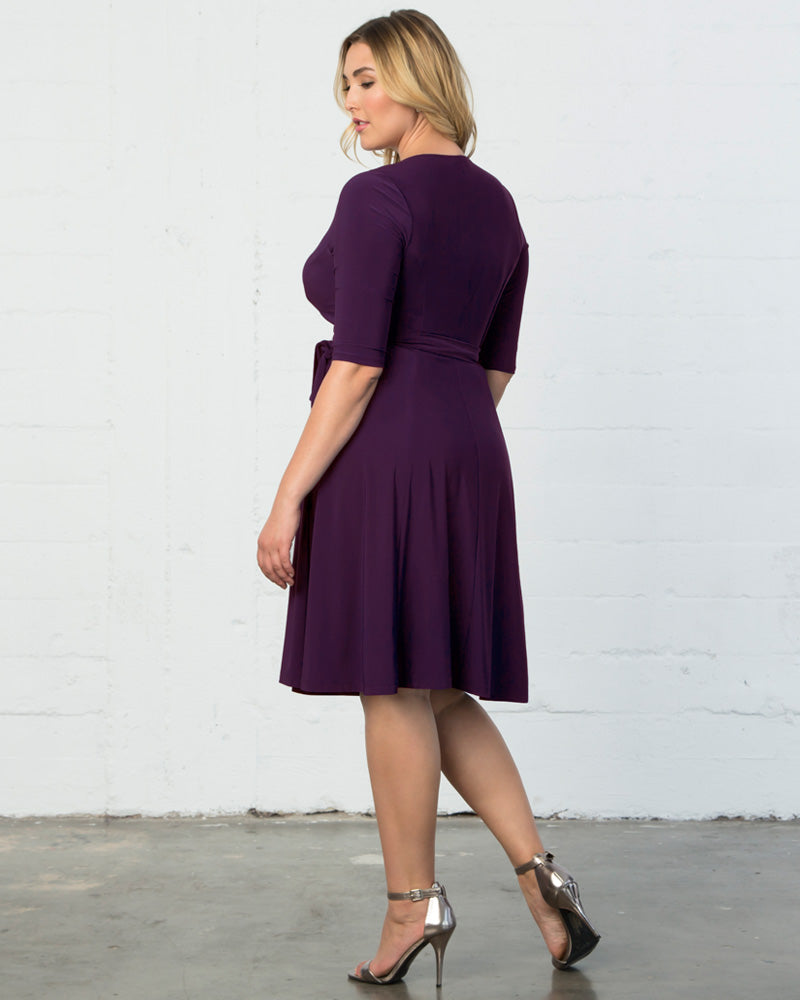 Kiyonna Women's Dress Maxi Size 2X Purple Desert Rain Style Maxi