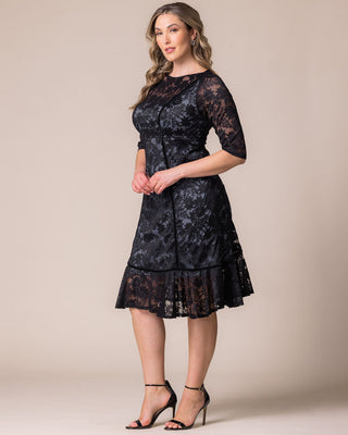 Hampton Lace Cocktail Dress in Shadowed Stream