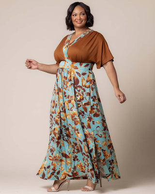 Naomi Maxi Dress in Golden Oasis