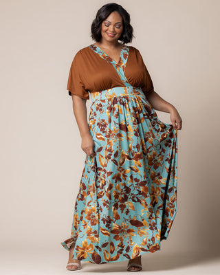 Naomi Maxi Dress in Golden Oasis