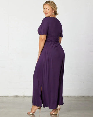 Vienna Maxi Dress in Plum Passion