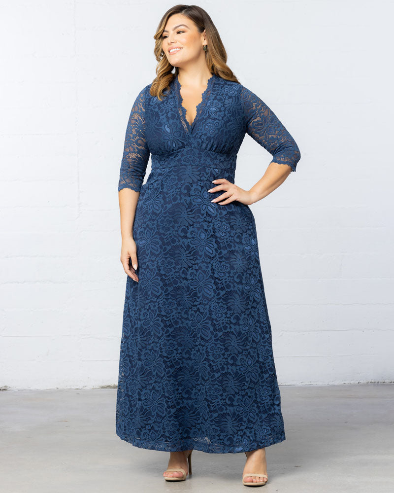 Nouveau Lace Navy Dress