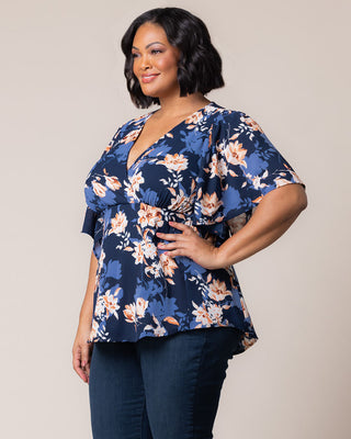 Seaside Serenade Top in Blue Blossom Bliss