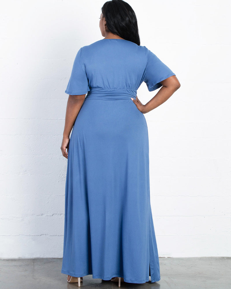 Buy Quealent Women's Plus Size Long Sleeve Cotton Linen Split Kaftan Maxi  Long Shirt Dress with Pockets Online at desertcartKUWAIT