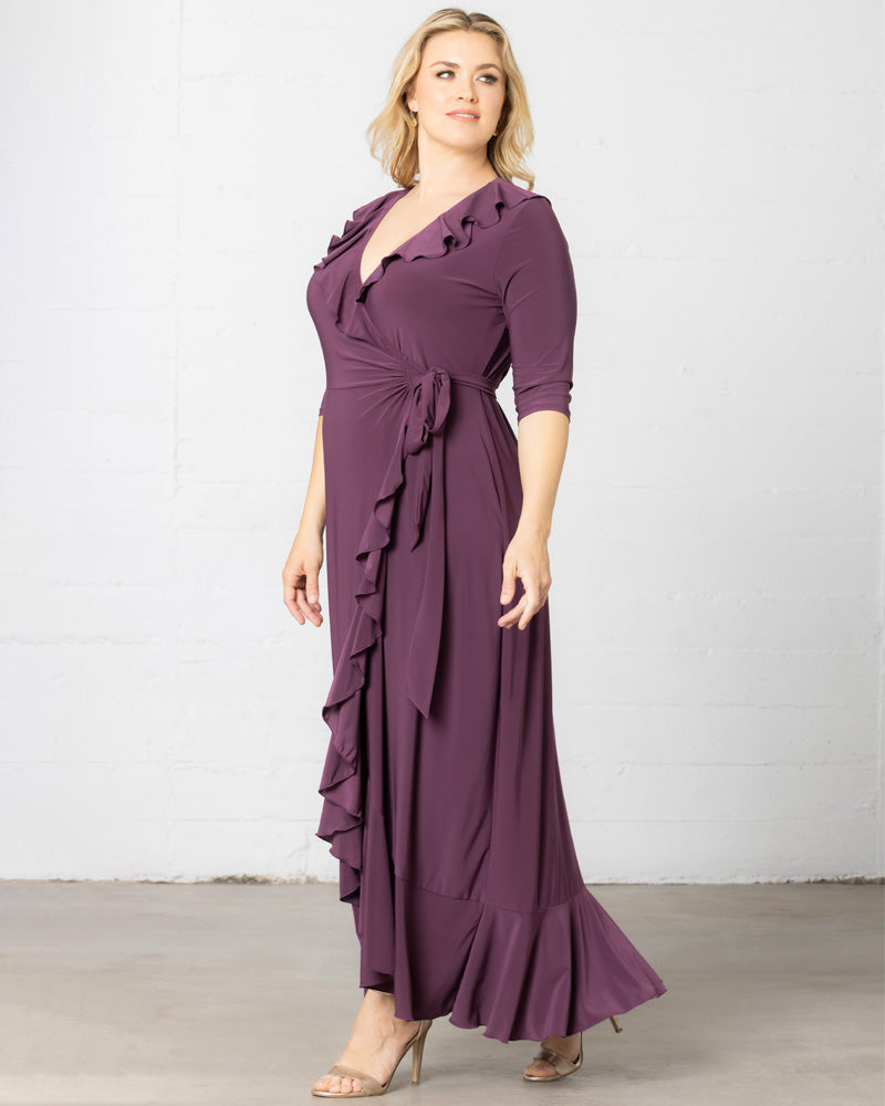 Dresses Plus Kiyonna Wrap Dress | Plus Maxi Maxi Size Size