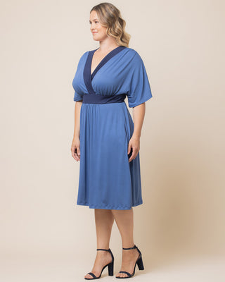 Paige Colorblock Dress in Blue Moon