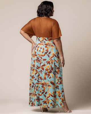 Naomi Maxi Dress in Golden Oasis