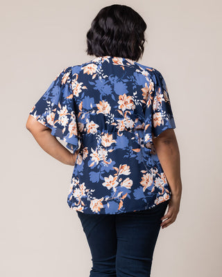 Seaside Serenade Top in Blue Blossom Bliss