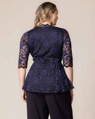 Limited Edition Luxe Lace Top in Violet Noir