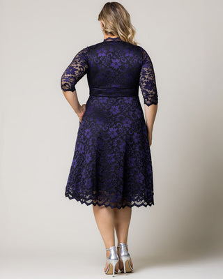 Mon Cherie Lace Dress in Violet Noir Lace