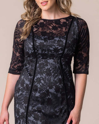 Hampton Lace Cocktail Dress in Shadowed Stream