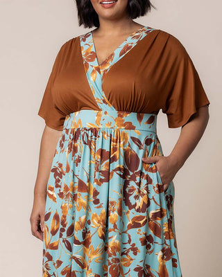 Naomi Maxi Dress in Golden Oasis