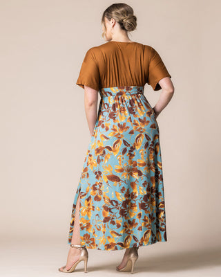 Naomi Maxi Dress in Golden Oasis