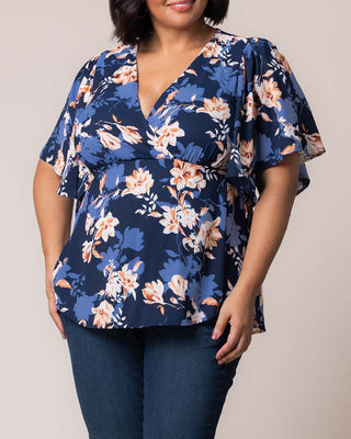 Seaside Serenade Top in Blue Blossom Bliss