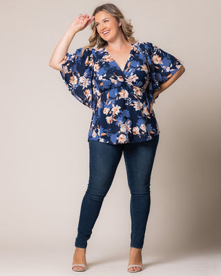 Seaside Serenade Top in Blue Blossom Bliss