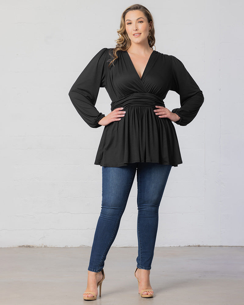 Leah Long Sleeve Tunic Top