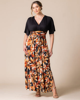 Havana Colorblocked Maxi Dress in Harvest Fest