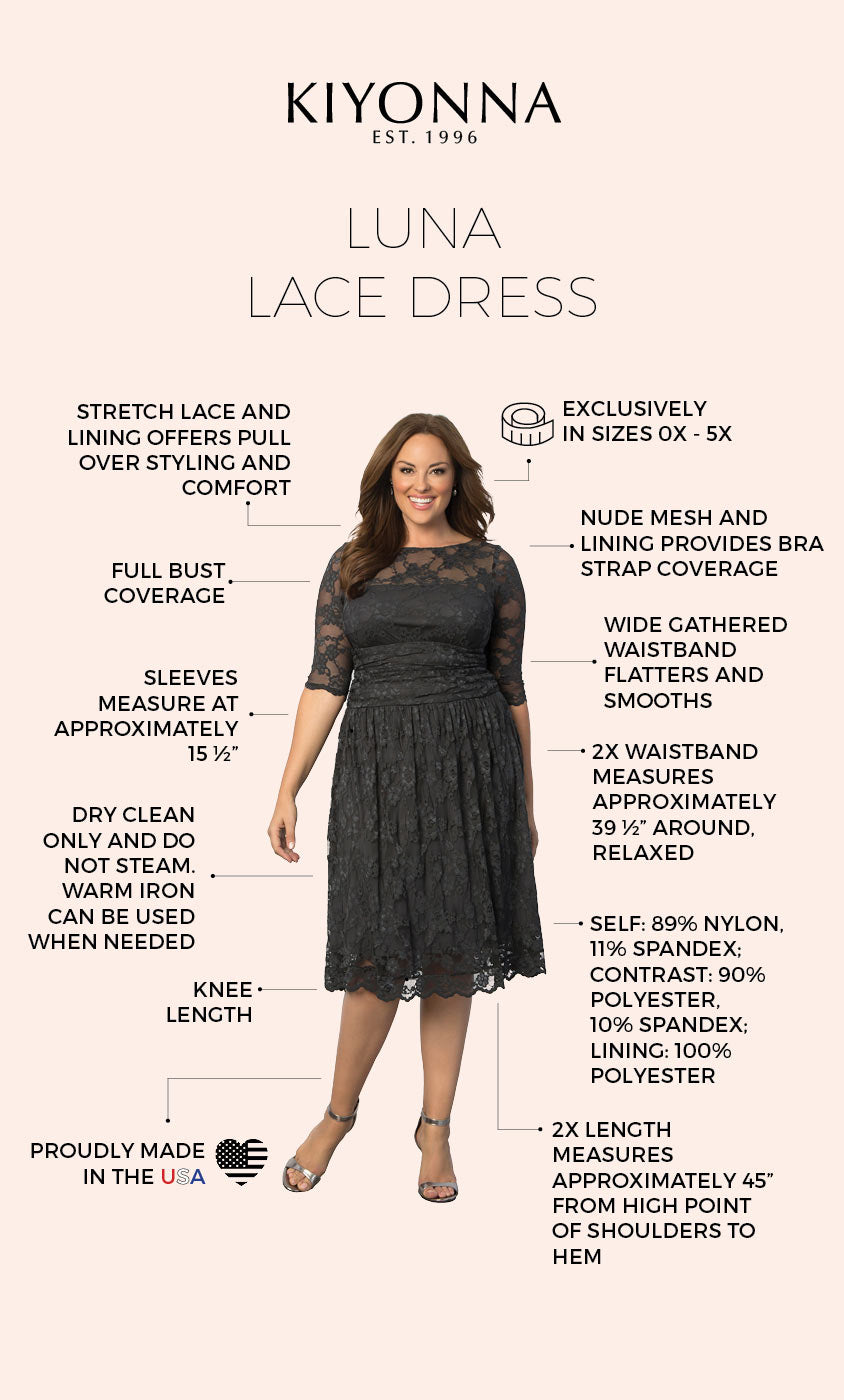 Francesca Plus Size Dress in Black (Made To Order)