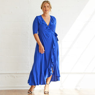 Maritime Maxi Dress  in Cobalt Blue