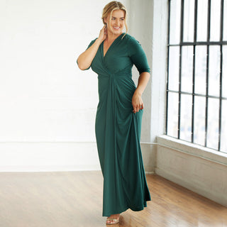 Romanced by Moonlight Gown in Hunter Green