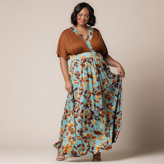 Naomi Maxi Dress in Golden Oasis