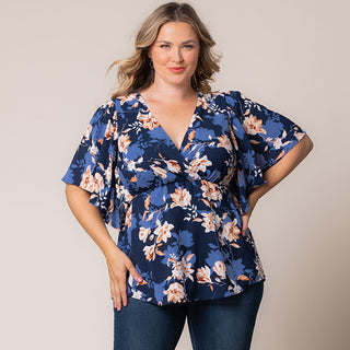 Seaside Serenade Top in Blue Blossom Bliss