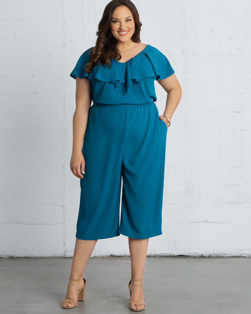 PLUS SIZE Bubble Hem Pocket Maxi Dress, Made in USA, 1X 2X 3X